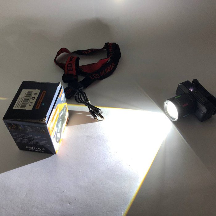 Ліхтар налобний KX-1832-TG, Потужний ліхтар для риболовлі, Ліхтарик на голову для домашніх робіт