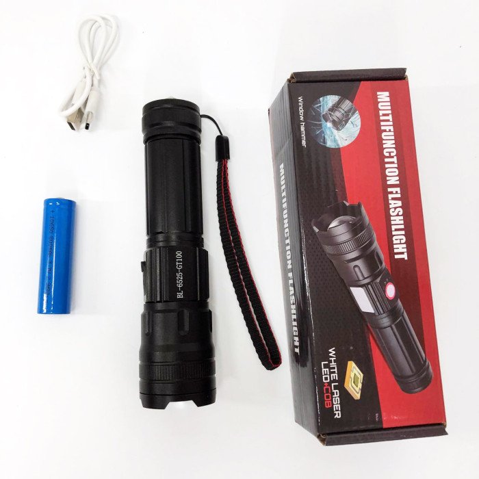 Ліхтарик кишеньковий світлодіодний Police BL-6525-GT100 з ремінцем та функцією зуму