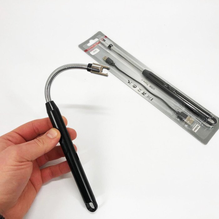 Запальничка електрична BBQ Lighter імпульсна плазмова вітрозахисна USB запальничка для газової плити