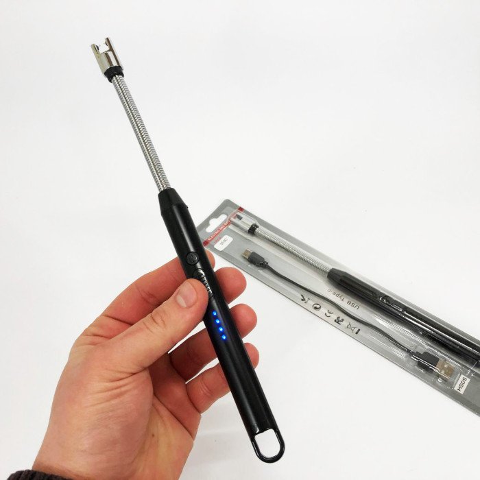 Запальничка електрична BBQ Lighter імпульсна плазмова вітрозахисна USB запальничка для газової плити