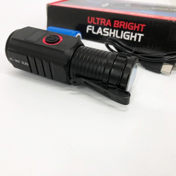 Ліхтар ручний PL-302, Супер яскравий ліхтарик, Ручний ліхтар з високою яскравістю, Ліхтарик police оригінал