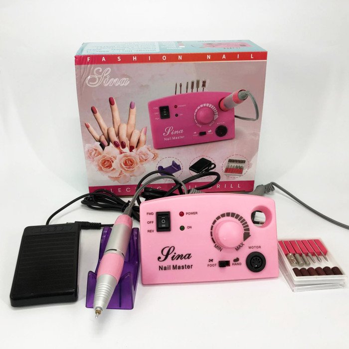 Фрезер DM-211 на 65 Вт. - 45000 об./хв. для манікюру та педикюру з педаллю та додатковими насадками