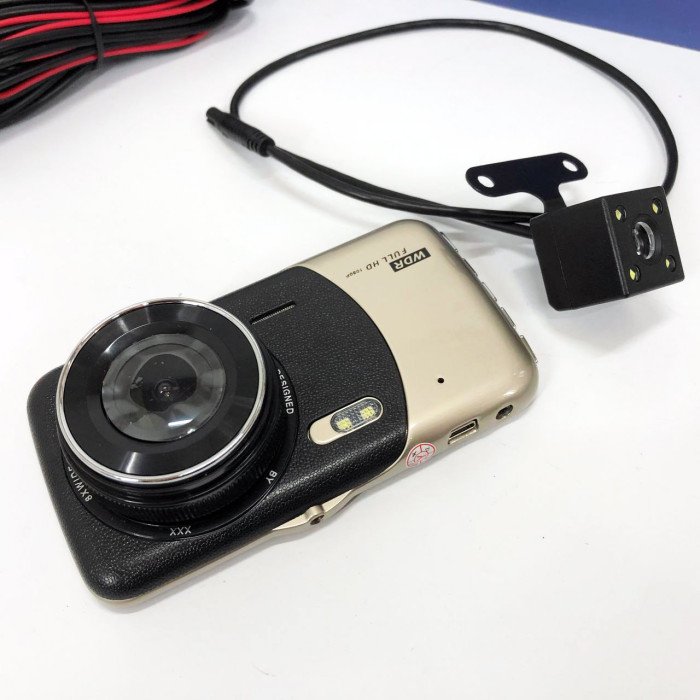 Автомобільний відеореєстратор X600 LCD 4 Angel Lens камери 1080P Full HD TF