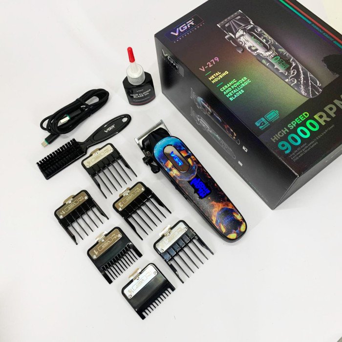 Акумуляторна машинка для стрижки VGR V-279 RED