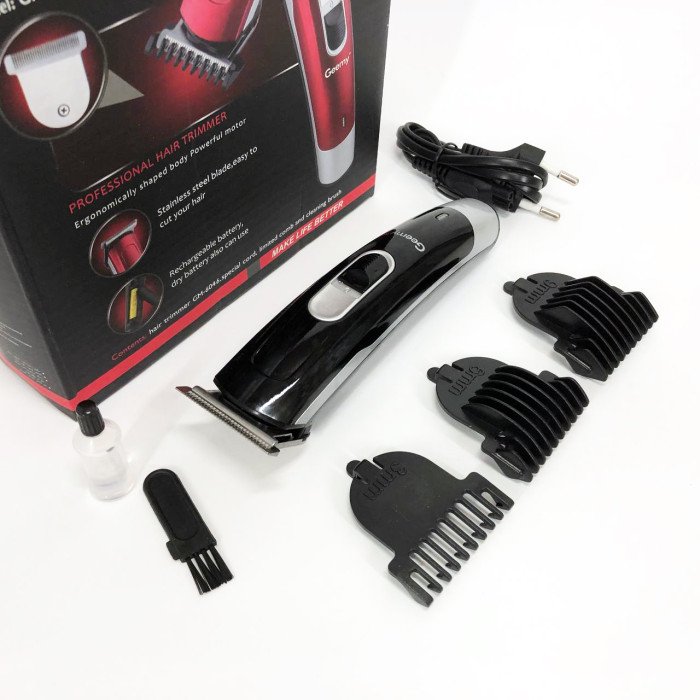 Машинка для стрижки волосся Gemei GM-6046, Практична машинка для стрижки волосся. Колір: чорний