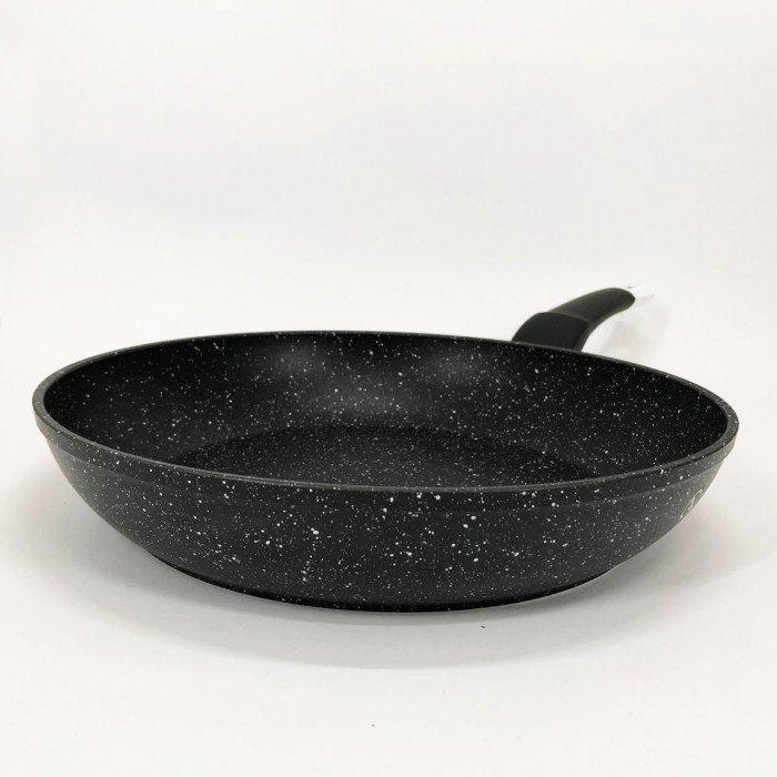 Сковорода UNIQUE UN-5137 28 см граніт темний, Сковорода з антипригарним покриттям для газової плити