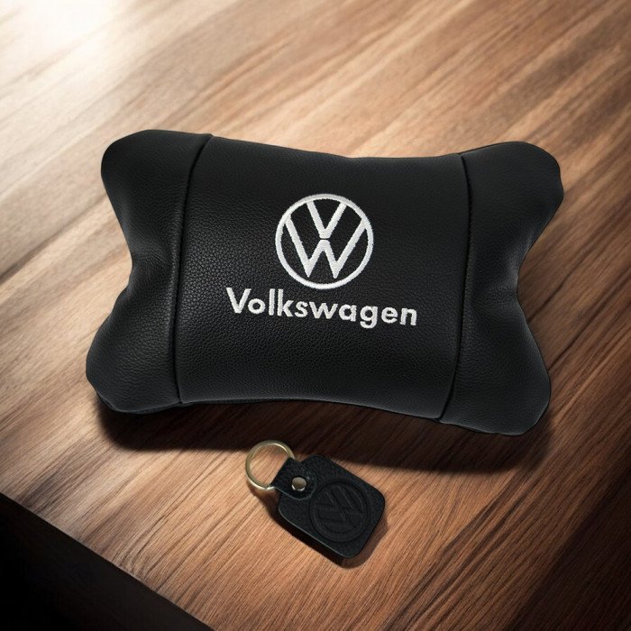 Шкіряна подушка на підголівник Volkswagen – ортопедична для авто