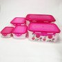 Набір контейнерів UNIQUE UN-1514 5шт. Колір: рожевий