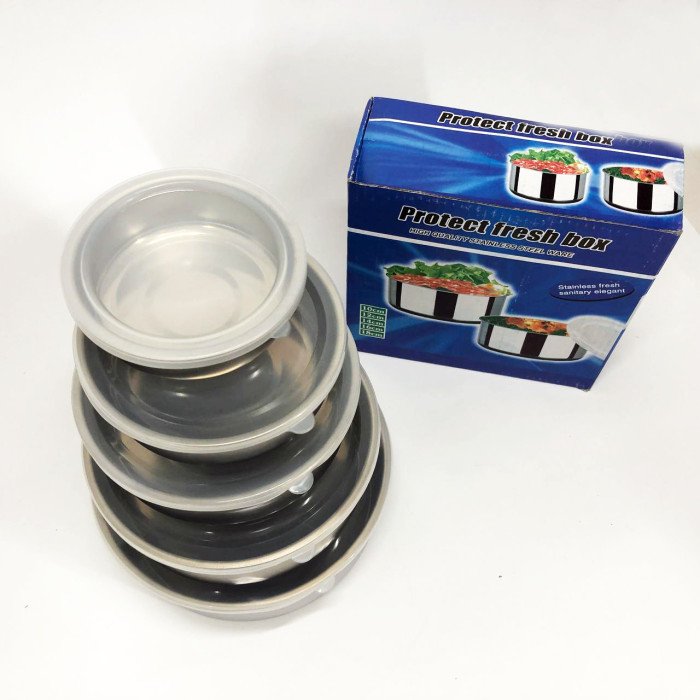 Набір харчових контейнерів Unique UN-1515 5 шт із нержавіючої сталі