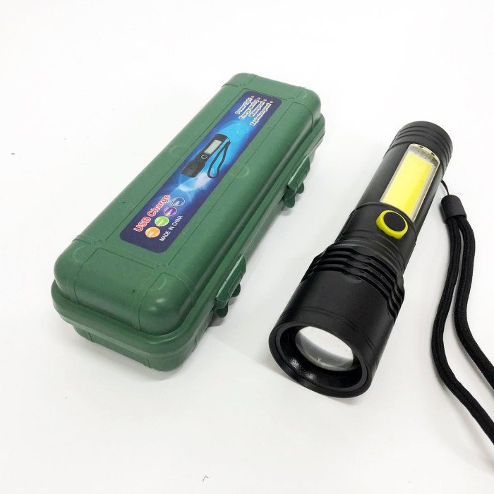 Ліхтарик BN-537-TG+COB (White+red), Тактичний ліхтар ручний, Топ-ліхтарик, Ліхтарик поліс