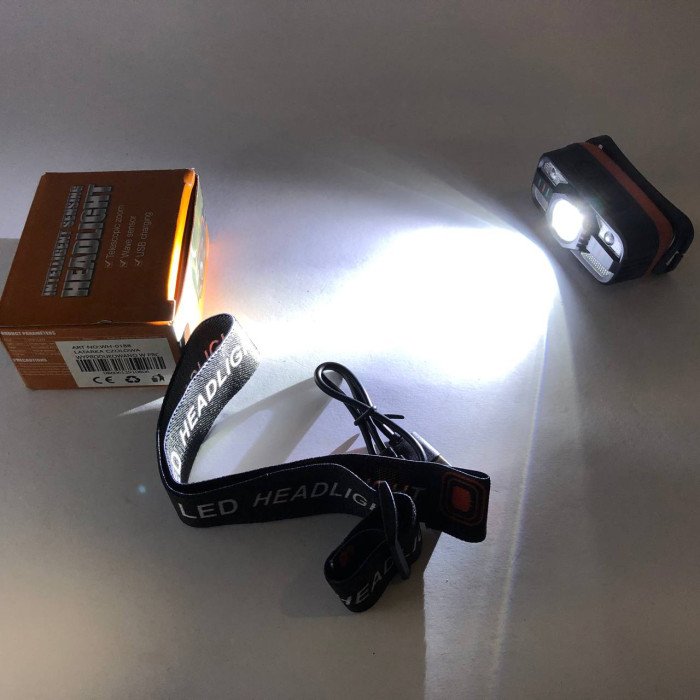 Налобний ліхтар WH-0188, XPE+SMD, Налобний ліхтар для туризму риболовлі та полювання, Налобна лампа