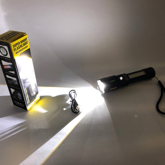 Ліхтар 530-2-TG+COB(white+red+blue)