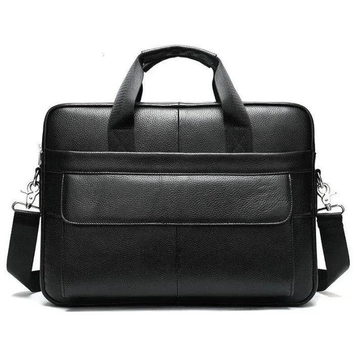 Чоловіча шкіряна сумка для ноутбука з італійської шкіри, формат А4, преміум клас