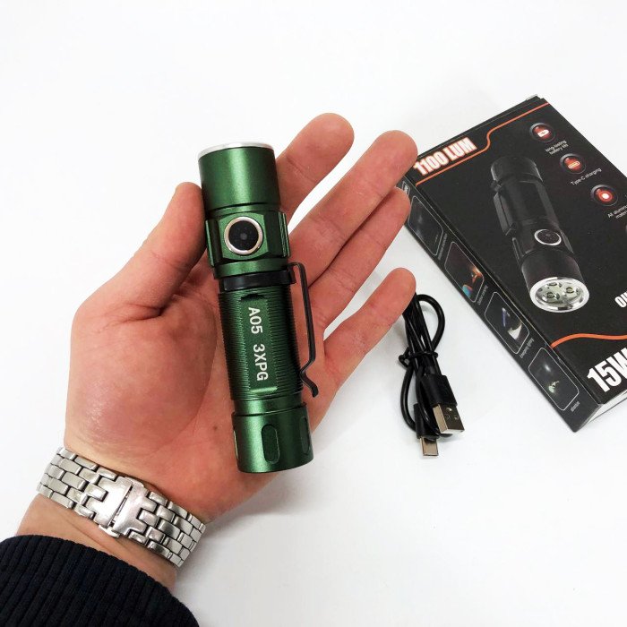 Тактичний ліхтар Bailong A05-3XP, Ліхтарик для тактичного використання, Алюмінієвий ліхтар