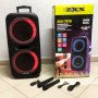 Акустична переносна колонка ZXX-7575 300 Вт акумуляторна з мікрофонами 80х39х33 см