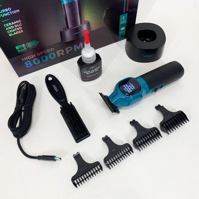 Тример для стрижки волосся VGR V-886T BLUE 8000RPM