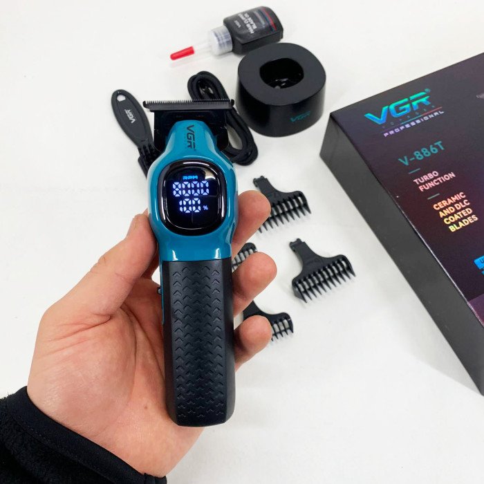 Тример для стрижки волосся VGR V-886T BLUE 8000RPM
