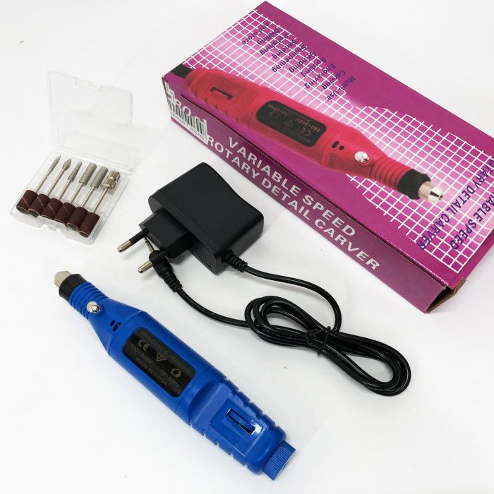 Ручний фрезер для нігтів SmartUs CBM-033 для манікюру та педикюру в домашніх умовах. Колір: синій