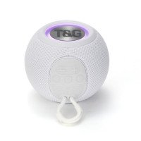 Бездротова потужна колонка TG337 з Bluetooth, RGB-підсвічуванням та радіо. Колір: білий