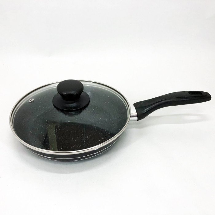 Сковорода з кришкою та антипригарним покриттям UNIQUE UN-5162 20 см, Сковорода фірмова для приготування