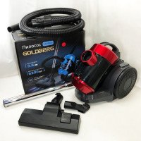 Пилосос вакуумний з контейнером для збирання пилу на 3 л GOLDBERG GB-9903 6200 Вт Потужний. Колір: червоний