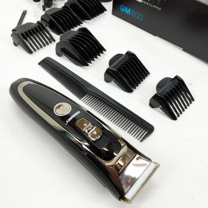 Машинка для стрижки акумуляторна 5 в 1 Gemei GM-800 професійний триммер, електробритва для волосся