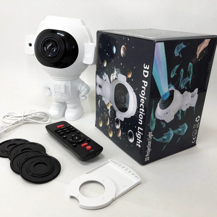 Зірковий 3D проектор Astronaut, Лазерний проектор зоряного неба Космос Проектор зоряного неба в кімнату