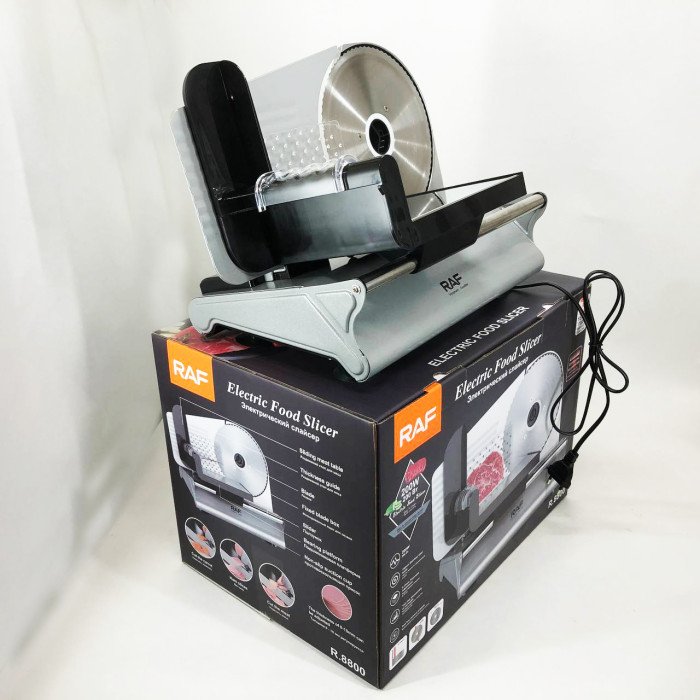 Слайсер для нарізання продуктів ломтерезка RAF R.8800