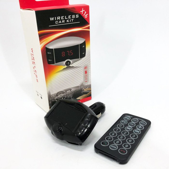 Автомобільний FM модулятор X16 FM трансмітер Bluetooth, FM трансмітер стерео, Трансмітер для музики