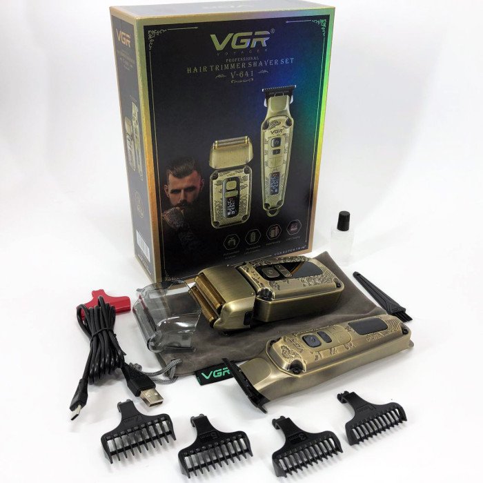 Машинка для стрижки та гоління VGR V-641, Бездротова електробритва, Машинка для стрижки голови