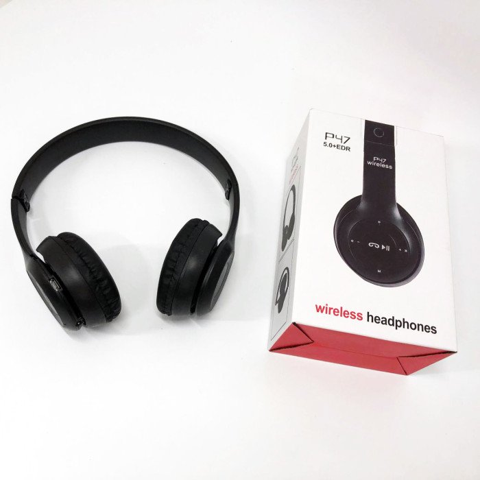 Бездротові навушники Bluetooth Wireless Headset P47 Black Гарнітура для ПК, телефону з мікрофоном
