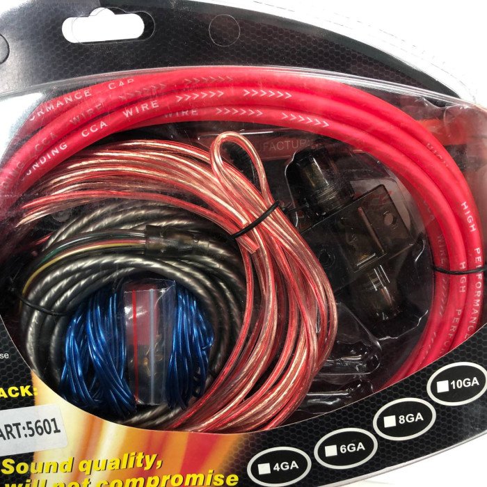 Комплект дротів для сабвуфера MDK MD-8GA дроту для підключення підсилювача