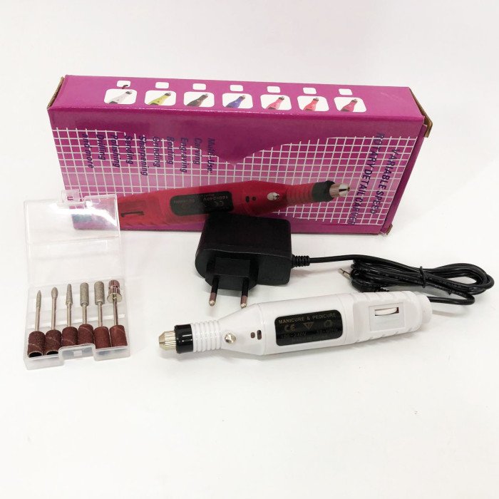 Ручний фрезер для нігтів SmartUs CBM-033 для манікюру та педикюру в домашніх умовах. Колір: білий