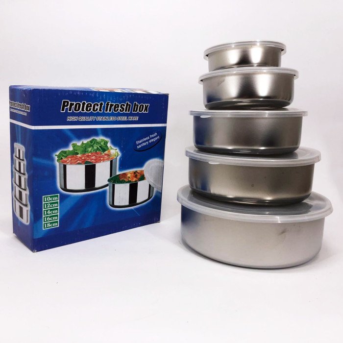 Набір харчових контейнерів Unique UN-1515 5 шт із нержавіючої сталі