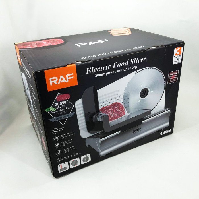 Слайсер для нарізання продуктів ломтерезка RAF R.8800