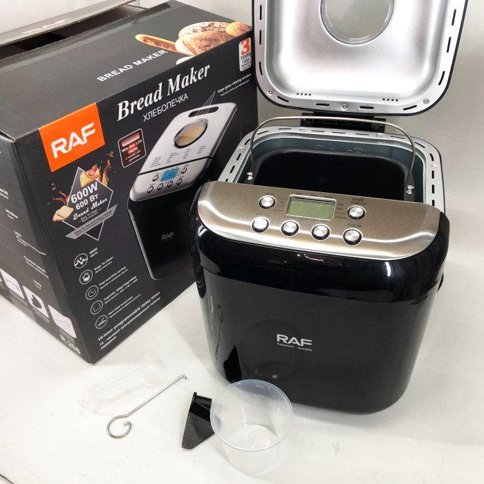 Хлібопічка RAF R.208, 600 Вт, до 1000 г, з функцією безглютенової випічки