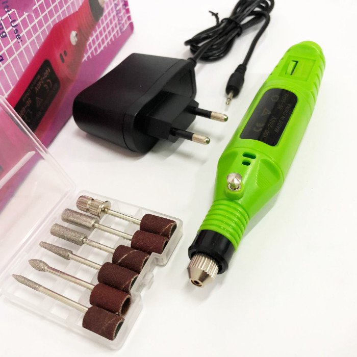 Ручний фрезер для нігтів SmartUs CBM-033 для манікюру та педикюру в домашніх умовах. Колір: зелений
