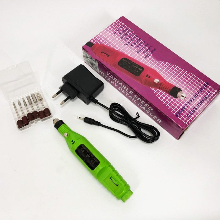 Ручний фрезер для нігтів SmartUs CBM-033 для манікюру та педикюру в домашніх умовах. Колір: зелений