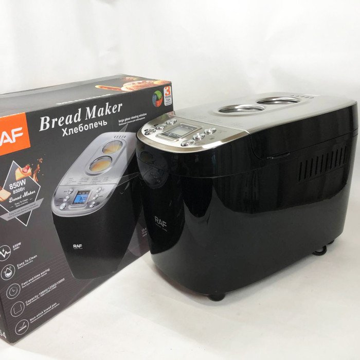 Хлібопічка RAF R.564, 15 програм, 1000-1500 г, з таймером та антипригарним покриттям