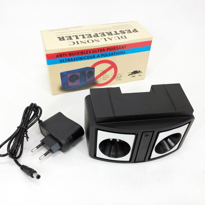 Ультразвуковий електронний відлякувач гризунів, мишей, щурів та комах DUAL SONIC PEST REPELLER