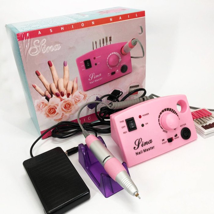 Фрезер DM-211 на 65 Вт. - 45000 об./хв. для манікюру та педикюру з педаллю та додатковими насадками