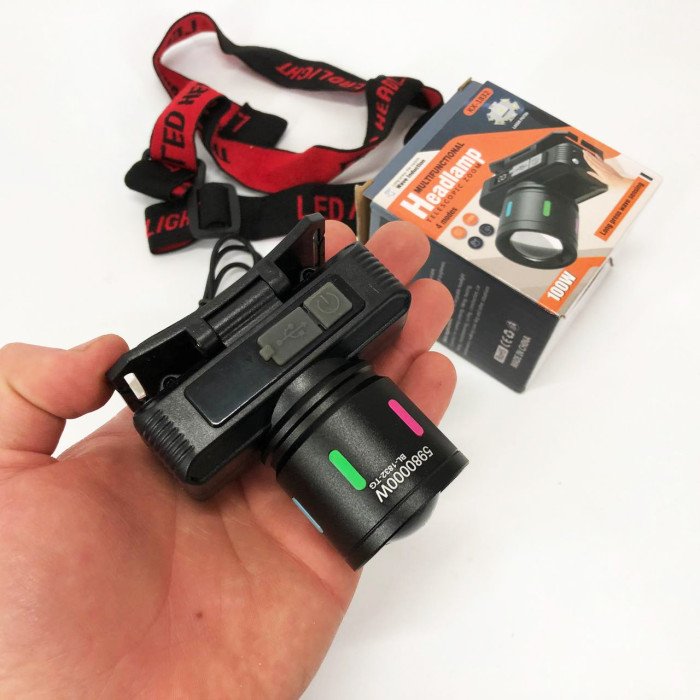 Ліхтар налобний KX-1832-TG, Потужний ліхтар для риболовлі, Ліхтарик на голову для домашніх робіт