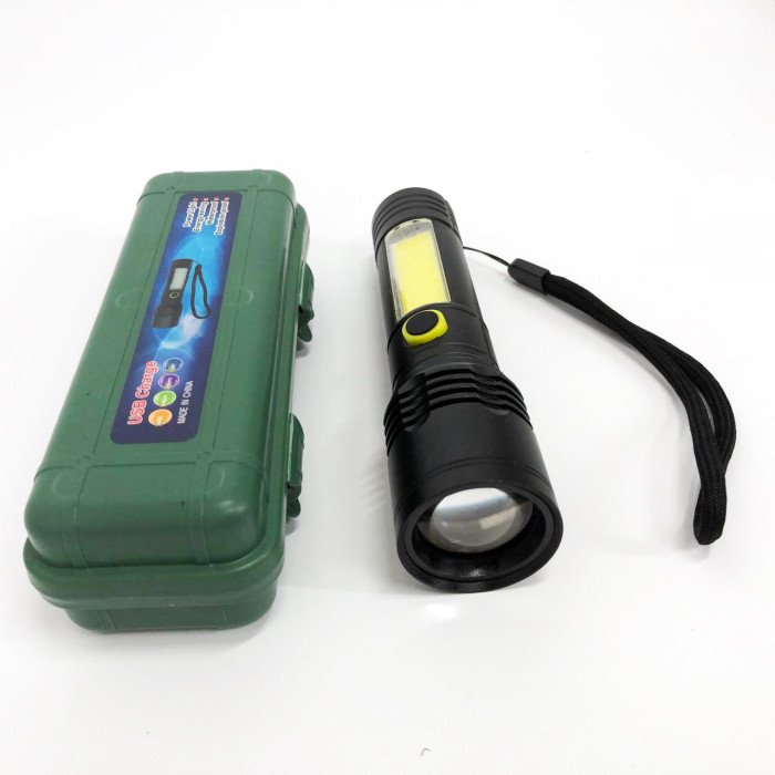 Ліхтарик BN-537-TG+COB (White+red), Тактичний ліхтар ручний, Топ-ліхтарик, Ліхтарик поліс