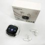 Бездротові вакуумні навушники TWS з дисплеєм LED, вологозахист IPx4 Bluetooth 5.4 з кейсом. Колір: білий