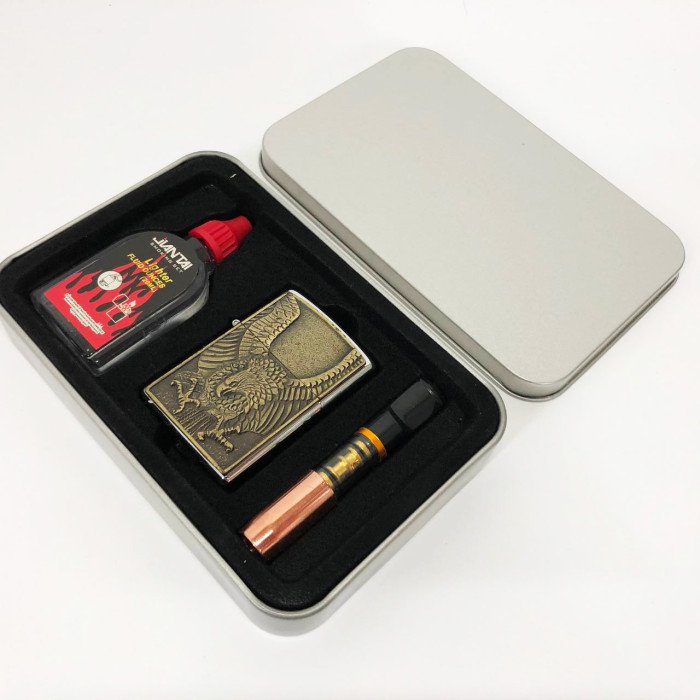 Запальничка бензинова в подарунковій коробці N13, подарункові запальнички, подарунок запальничка хлопцю.