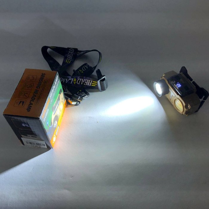 Ліхтар налобний CH-8825-3P35+COB(white+yellow)+RGB, Ліхтар на голову діодний, Ліхтар акумуляторний