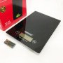 Ваги кухонні MATARIX MX-402 5 кг з дисплеєм, Компактні кухонні ваги для їжі. Колір: чорний