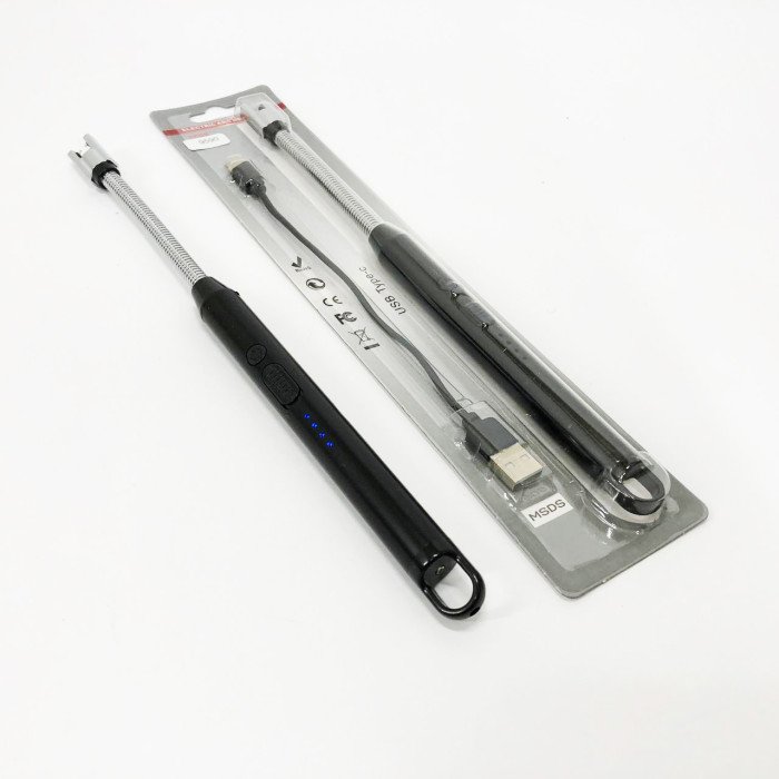 Запальничка електрична BBQ Lighter імпульсна плазмова вітрозахисна USB запальничка для газової плити