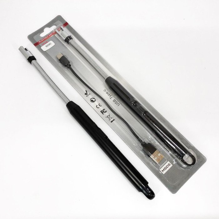 Запальничка електрична BBQ Lighter імпульсна плазмова вітрозахисна USB запальничка для газової плити