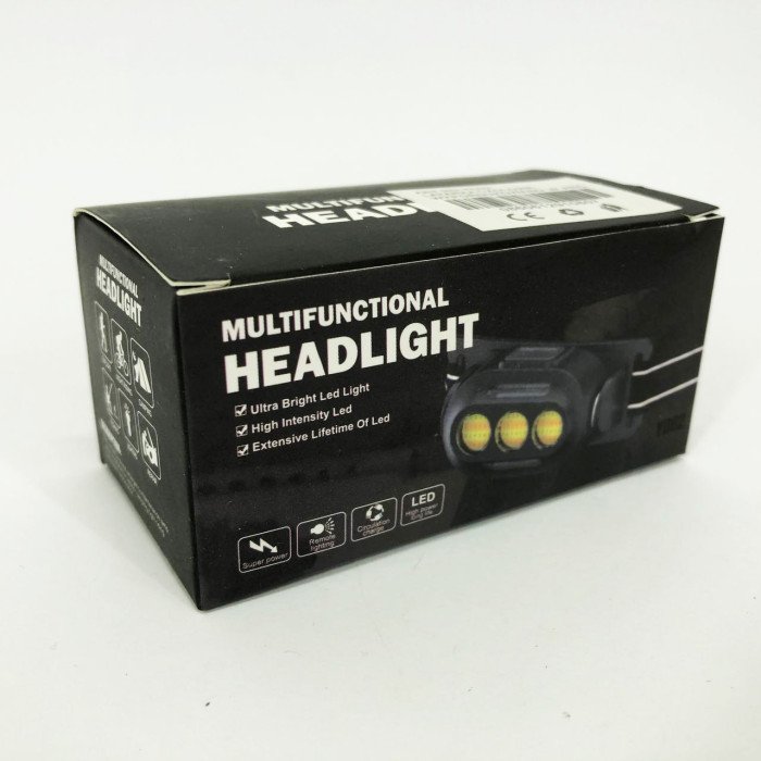 Ліхтарик налобний YD02-COB (White+red+blue), Ліхтарі налобні для активних людей, ліхтар для туризму